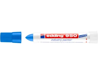 Viltstift edding 950 pastamarker industry rond 10mm blauw - 1