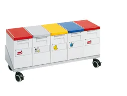 Onderwagen Voor 5 Afvalbakken 15 Liter