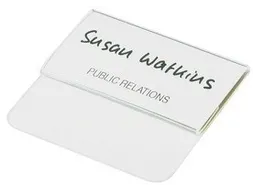 Badge Durable met insteektong 40x75mm