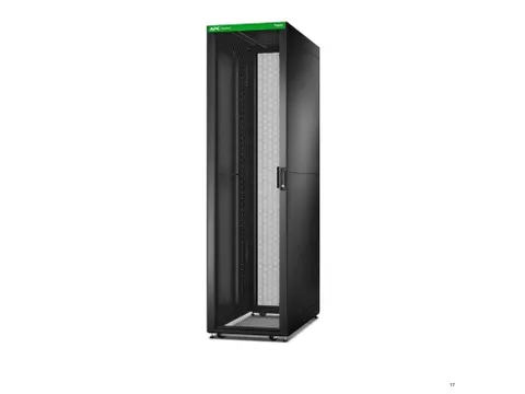APC Easy rack, 48U, zwart, met dak, zwenkwielen, voeten, 4 beugels en