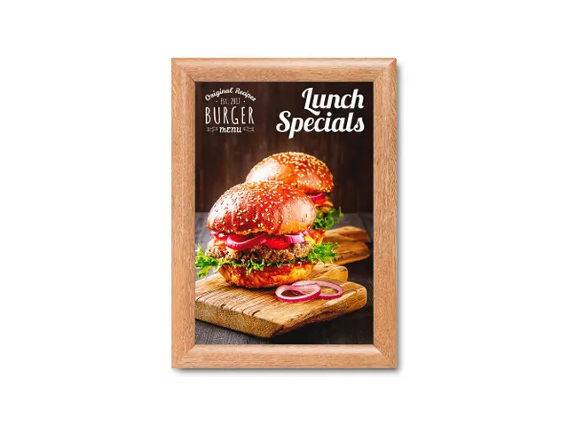 Kliklijst A4 Rechte Hoeken 25mm Hout