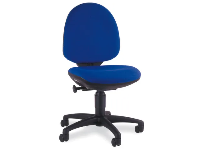 Bureaustoel,Permanentcontactmechanisme,Zitting Stof Blauw