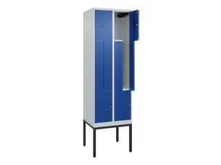 Z-garderobekast,HxBxD 2120x600x500mm,vak B 150/300mm,cil.-slot - 2