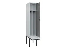 locker met bank,voor scheiding van kleding,HxBxD 2120x400x815mm,1vak