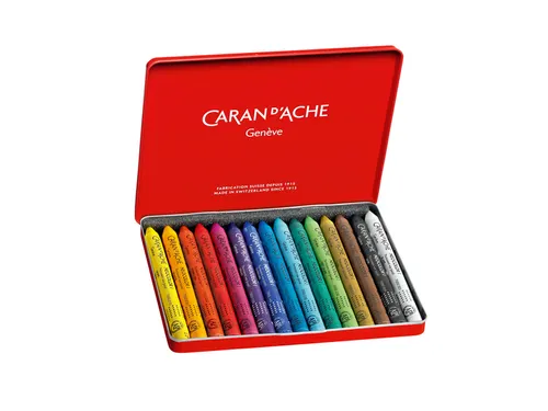Waskrijt Caran d'Ache neocolor-I 15 stuks assorti