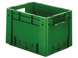 Euronorm Stapelkrat 270x400x300mm 23.3l Gesloten Groen
