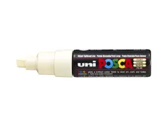 Verfstift Posca PC8K Brede punt 8mm schuin ivoor