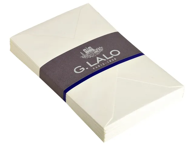 Envelop Lalo bank C6 114x162mm 100gr gevergeerd wit gegomd