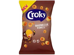 Croky rings barbecue chips, zakje van 75 gram