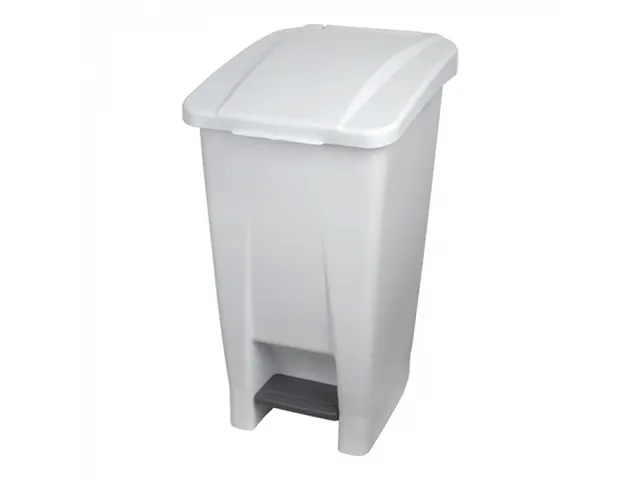 Denox Pedaalemmer met binnenemmer 60 liter Wit