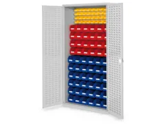 kast met sleufplaat m. bakken,HxBxD 1950x1000x410mm,92bakken PE