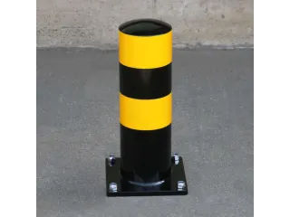 aanrijdbeveiliging paal,HxØ 500x159mm,staal,zwart/geel - 2