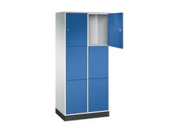 grootvolume-lockersysteem,RAL 7035/RAL 5010,HxBxD 1950x820x500mm