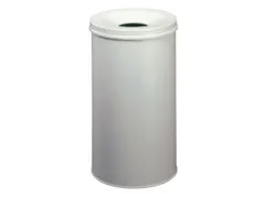 prullenmand zelfblussend 60 liter HxØ 662x375mm kop lichtgrijs
