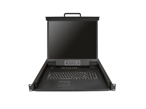 16-poorts KVM rack console met 19 inch LCD scherm 1U LCD KVM console