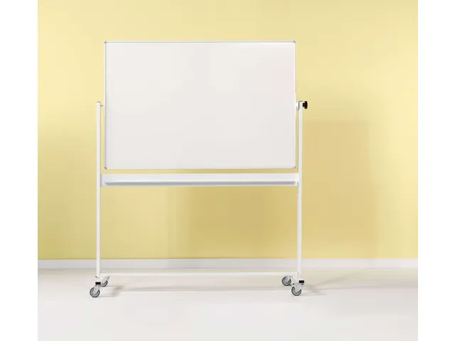 Smit Visual Tableau pivotant 120x180cm 2 faces acier blanc profil RC-1