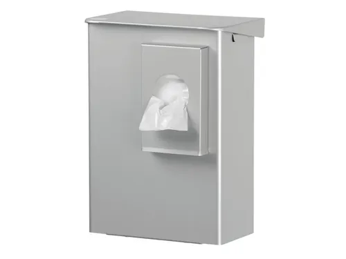 Hygiënebak 6 liter aluminium + zakjeshouder, AB 6 HB 2 A - ingo-man v