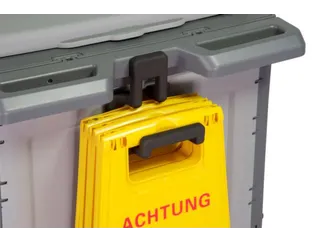 Reinigingswagen,2Kasten,2-4Zakhouders,4X6L Emmer,Mopwringer - 5