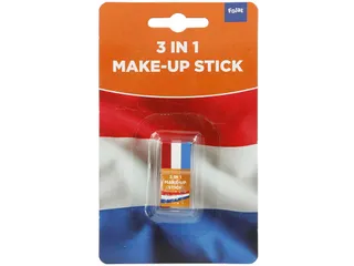 Oranje schminkstick rood-wit-blauw - 1