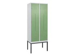 Z-garderobekast,HxBxD 2120x800x500mm,vak B 200/400mm,cil.-slot