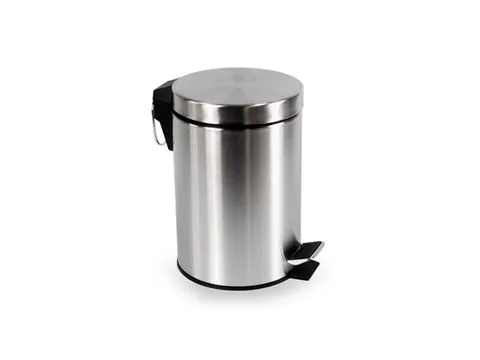Afvalbak BRASQ pedaalemmer 3 liter rvs metaal
