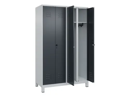 locker voor scheiding van kleding,HxBxD 1950x1200x500mm,4vak
