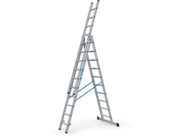 multifunctionele telescoopladder,3x10,sporten,balk L 2,98-6,65m