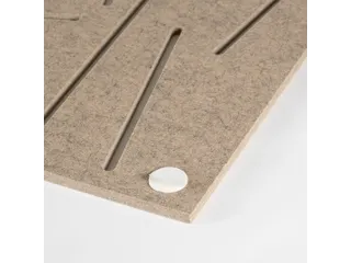 Akoestisch wandpaneel vierkant met patroon uitsnede 100x100cm Zand - 4