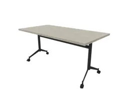 klaptafel,HxBxD 750x1600x800mm,hoekig,T-voet donkergrijs,ovale buis