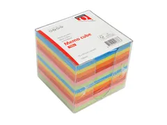 Memokubus Quantore 90x90mm transparant assorti