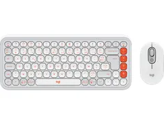 Bluetooth Toetsenbord Muis Azerty Wit