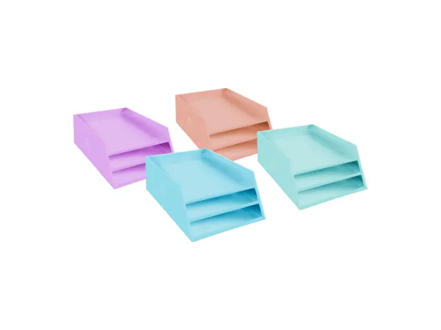 Kartonnen postmand met 3 niveaus