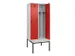 locker met bank,voor scheiding van kleding,HxBxD 2120x800x815mm,2vak