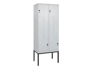 Z-garderobekast,HxBxD 2120x800x500mm,vak B 200/400mm,draaigrendel - 1