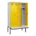 PBM-locker met bank,HxBxD 2120x1200x815mm,4vak,vak B 300mm