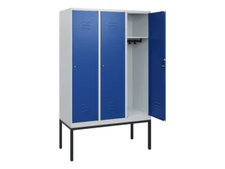 locker,HxBxD 1950x1200x500mm,3vak,vak B 400mm,cil.-slot,voetonderstel - 2