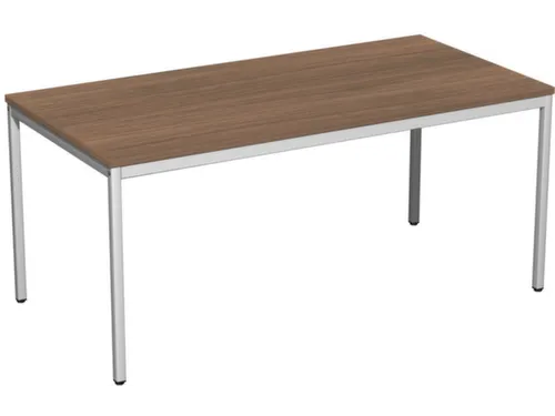 Bureau Hxbxd 720x1600x800mm Bladdecor Noten Frame Ral7035