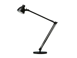 LED-bureaulamp warmwit F kop/arm kantelbaar arm L 840mm Zwart