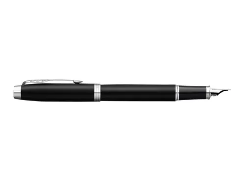 Parker IM Vulpen Matt Black CT Finish Medium Blauwe inkt