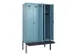 locker met bank,voor scheiding van kleding,HxBxD 2120x1200x815mm,4vak