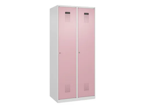 locker,HxBxD 1850x800x500mm,2vak,vak B 400mm,cil.-slot,staand op vloer