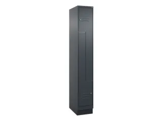 Z-garderobekast,HxBxD 1950x300x500mm,vak B 150/300mm,cil.-slot,sokkel - 1