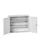 wandkast 900x1050x350mm 2xStalen bodem sokkel Ral 7035 front Ral 7035