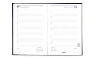 Agenda 2027 Brepols Saturnus Luxe 1dag/1pagina bordeaux - 6