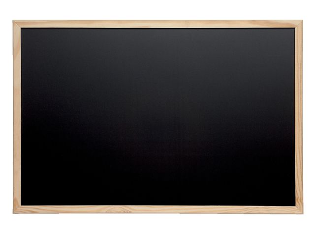 Krijtbord MAUL 30x40cm zwart onbewerkt hout | SchoolbordenShop.nl