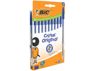 Balpen Bic Cristal M blister 10 stuks blauw - 4