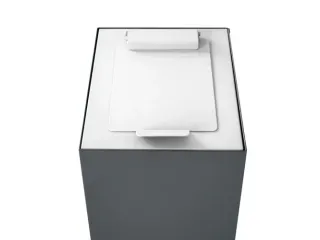 Top met klepdeksel voor modulaire afvalscheidingsunit 60 Liter Wit - 1