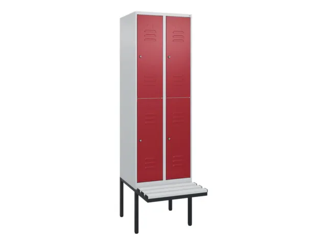 Dubbeldekse dekenkist,HxBxD 2120x600x815mm,2x2vak.,vak B 300mm