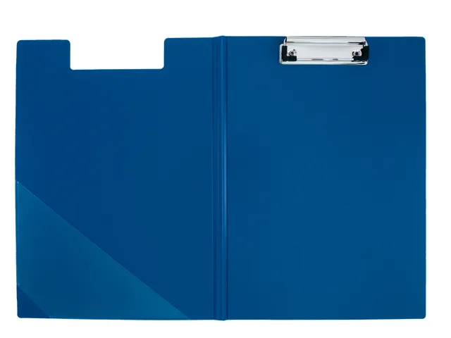 klembord A4 blauw met deksel en sterke klem
