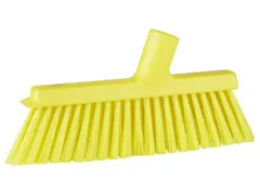 Vikan 31036 stofferbezem met haakse schroefdraad 250mm Geel